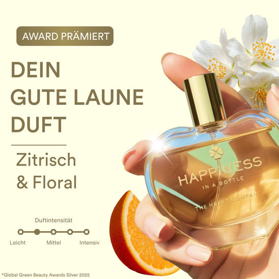 HAPPINESS<br> in a bottle