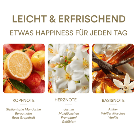 HAPPINESS<br> in a bottle