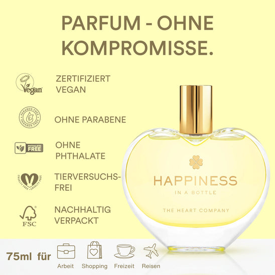 HAPPINESS<br> in a bottle
