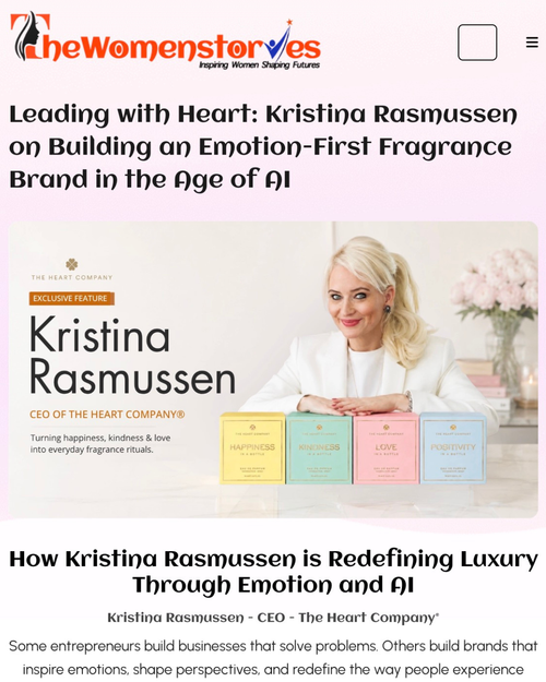 Leading with Heart: Kristina Rasmussen on Building an Emotion-First Fragrance Brand in the Age of AI