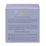 Back of Me Time in a Bottle lavender perfume box by The Heart Company showing product description, ingredients, safety warnings, and self-care message in English and French